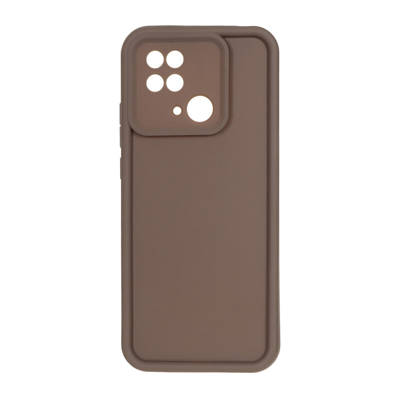 قاب Solid Case مدل Xiaomi Redmi 10C / Redmi 10 Power / Poco C40 - قهوه ای