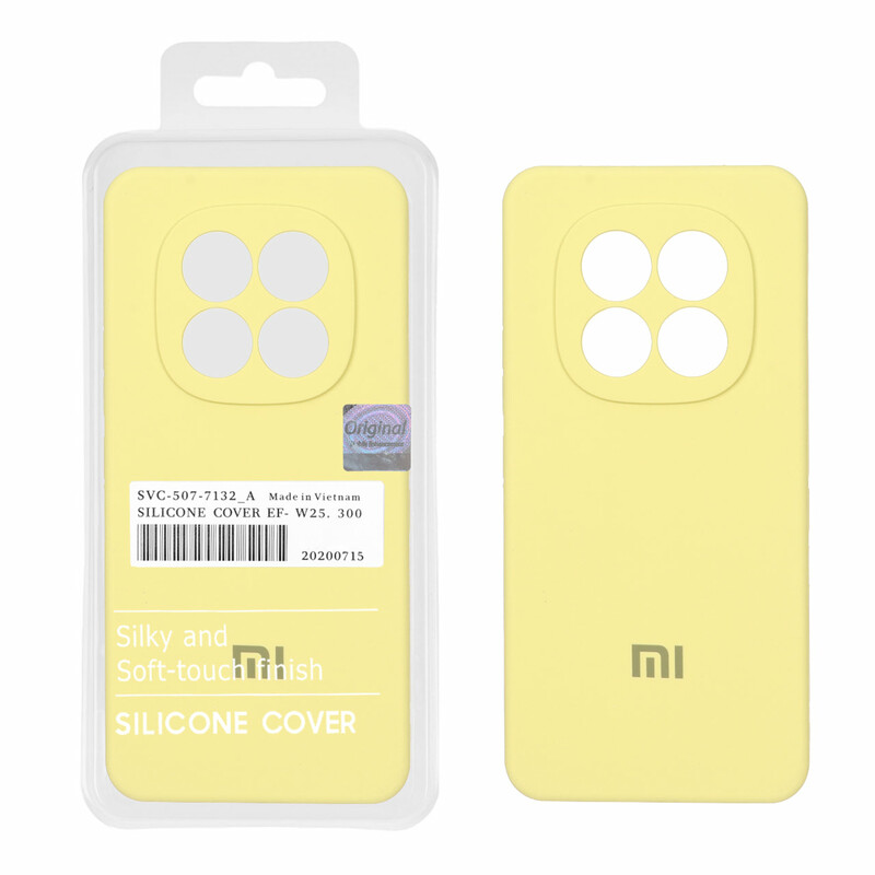 قاب سیلیکونی پاک کنی اورجینال Master Quality مدل Xiaomi Redmi Note 15 Pro 4G - لیمویی (پک دار)
