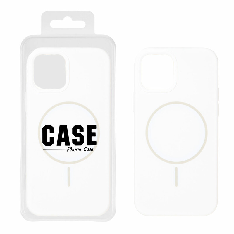 قاب سیلیکونی پاک کنی اورجینال درجه یک MagSafe مدل Apple iPhone 12 Pro / iPhone 12 - سفید (پک دار)