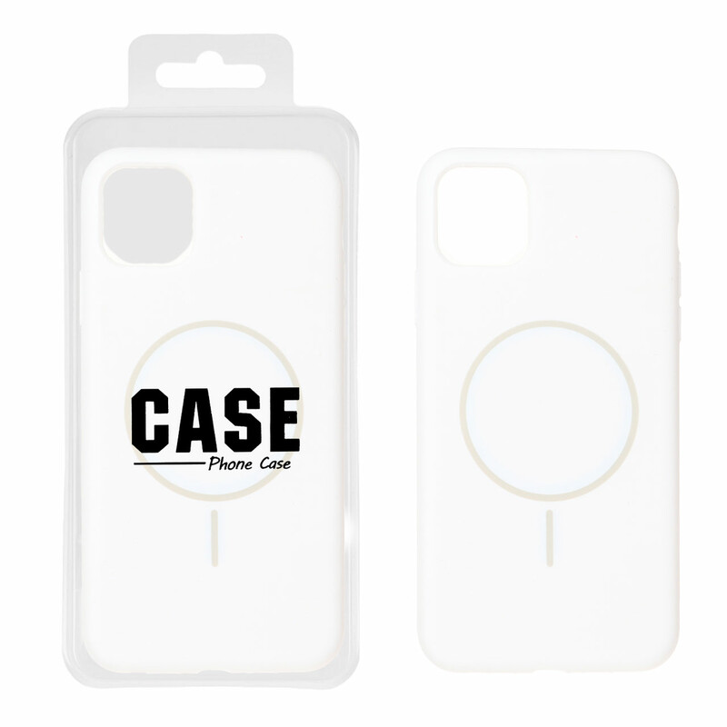 قاب سیلیکونی پاک کنی اورجینال درجه یک MagSafe مدل Apple iPhone 11 Pro Max - سفید (پک دار)