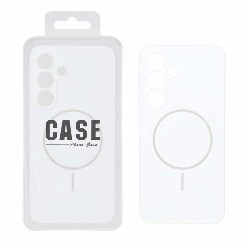 قاب سیلیکونی پاک کنی اورجینال درجه یک Magsafe مدل Samsung Galaxy S25 FE - سفید (پک دار)