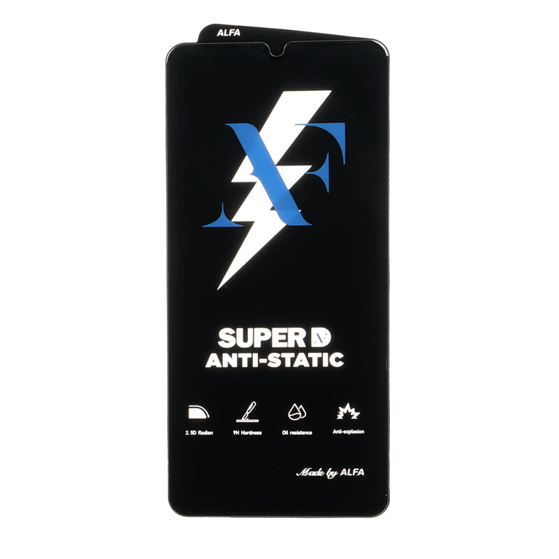 محافظ صفحه نمایش شیشه ای Super D Anti Static ALFA مدل Samsung Galaxy A70 / A70S / A42 / M42