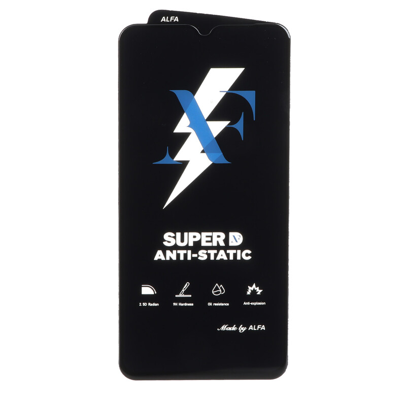 محافظ صفحه نمایش شیشه ای Super D Anti Static ALFA مدل Samsung Galaxy A15 / A25 / A24 / M34 / F34 (بدون پک)