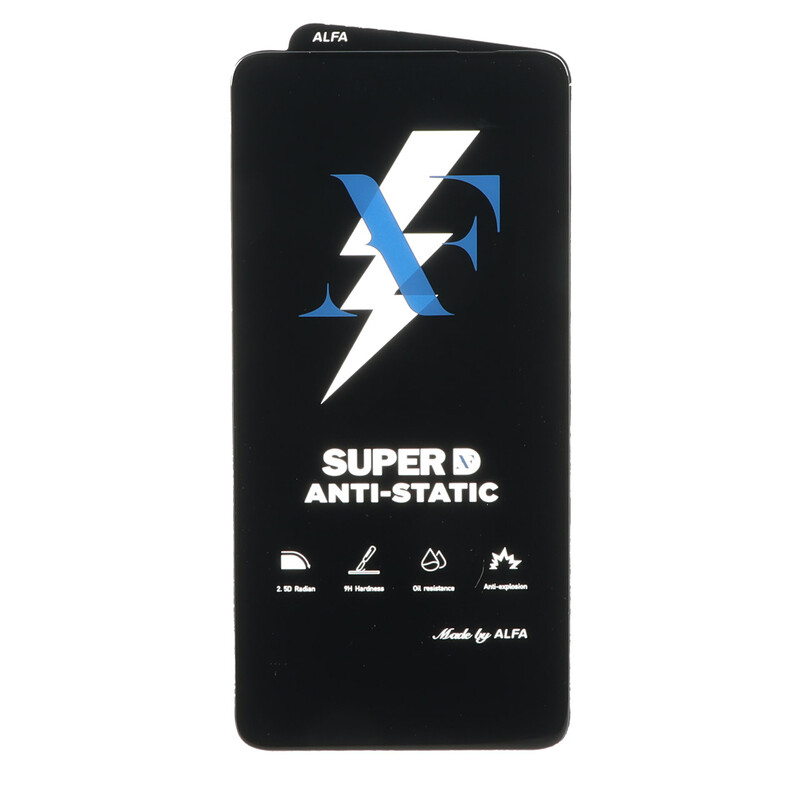 محافظ صفحه نمایش شیشه ای Super D Anti Static ALFA مدل Xiaomi Redmi Note 13 4G / Poco M7 Pro 5G (بدون پک)