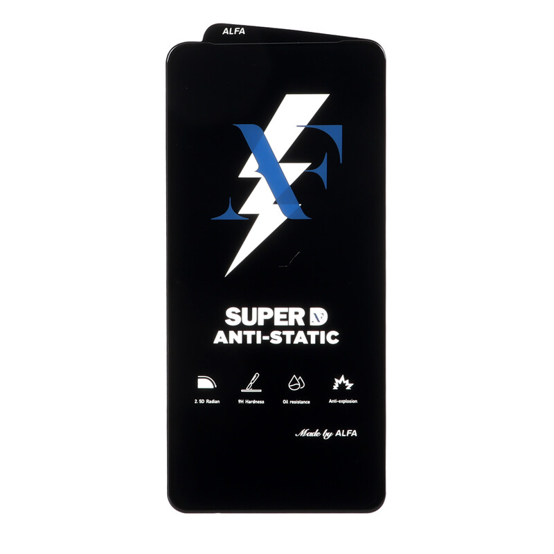 محافظ صفحه نمایش شیشه ای Super D Anti Static ALFA مدل Xiaomi Redmi Note 14 4G / Note 12 Pro 4G / Note 11 Pro / Note 11 Pro Plus / Note 10 Pro 4G / Note 10 Pro Max / Poco F3 / F3 GT / F4 / X4 Pro / Mi 13T / Mi 13T Pro