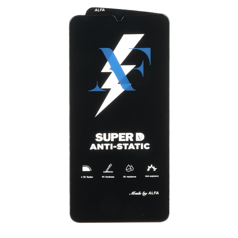 محافظ صفحه نمایش شیشه ای Super D Anti Static ALFA مدل Xiaomi Redmi 14C / Poco C75 /  Poco C71 / Redmi A5 / Redmi A3 Pro / Redmi A4 (بدون پک)