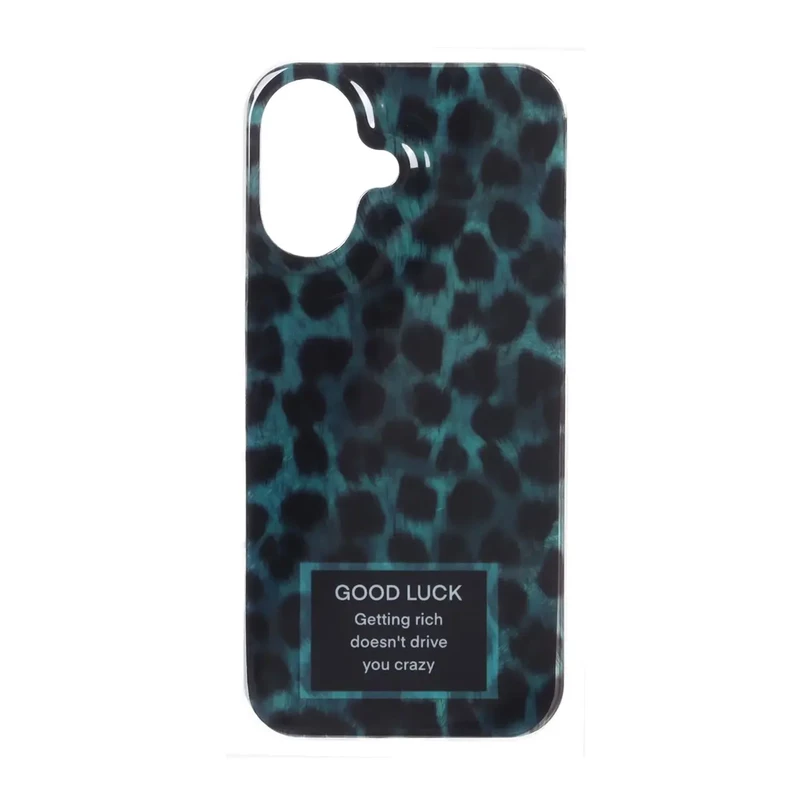 قاب اطلسی دور ژله ای پلنگی Apple iPhone 16 - طرح 40