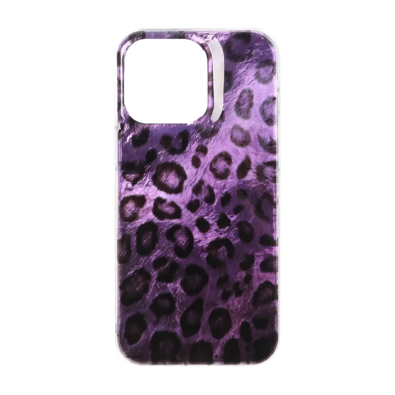 قاب اطلسی دور ژله ای پلنگی Apple iPhone 15 Pro Max - طرح 203