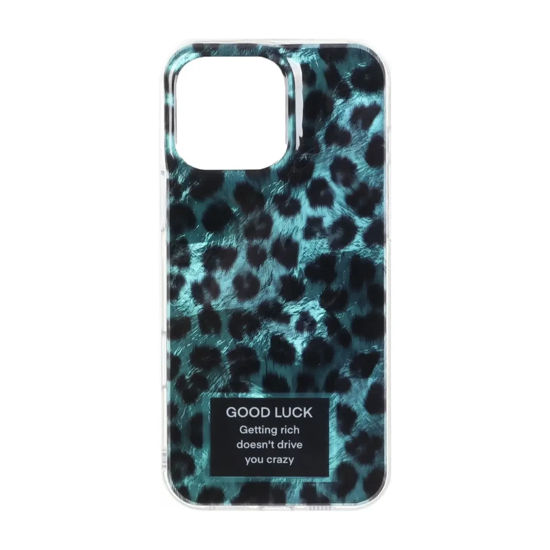 قاب اطلسی دور ژله ای پلنگی Apple iPhone 16 Pro Max - طرح 237