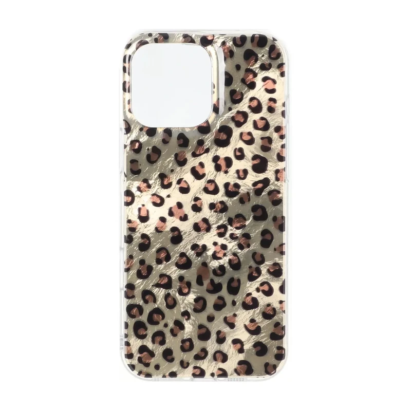 قاب اطلسی دور ژله ای پلنگی Apple iPhone 16 Pro Max - طرح 235