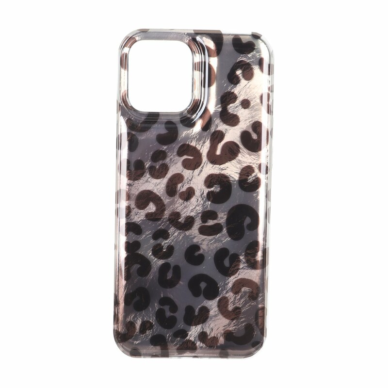 قاب اطلسی دور ژله ای پلنگی Apple iPhone 12 Pro Max - کد 128 - MPS