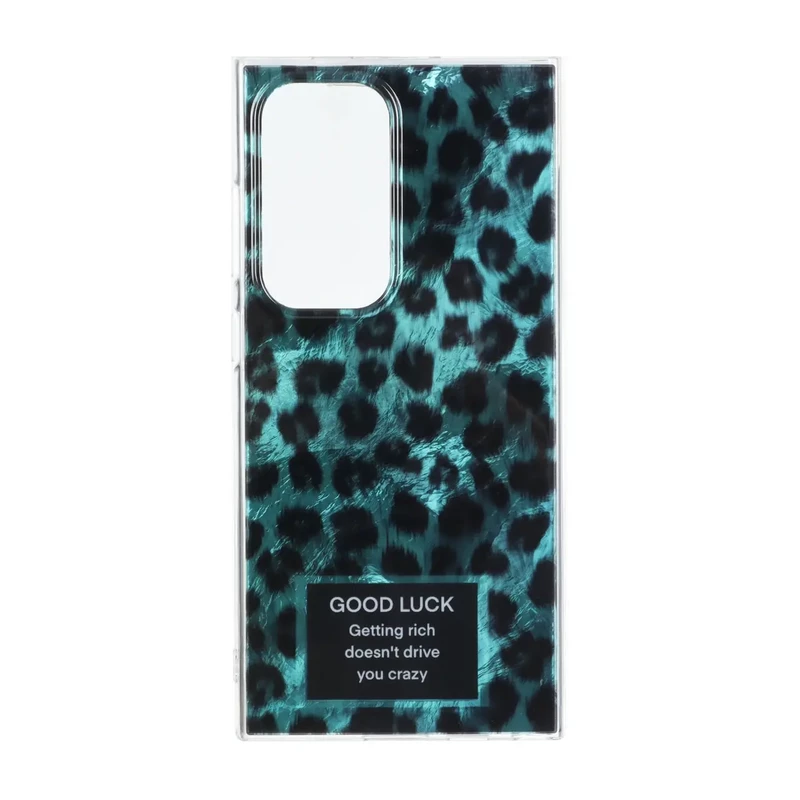 قاب اطلسی دور ژله ای پلنگی Samsung Galaxy S24 Ultra - طرح 224