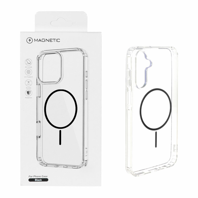 قاب اورجینال Magnetic دور ژله ای MagSafe مدل Samsung Galaxy A15 - مشکی (پک دار)