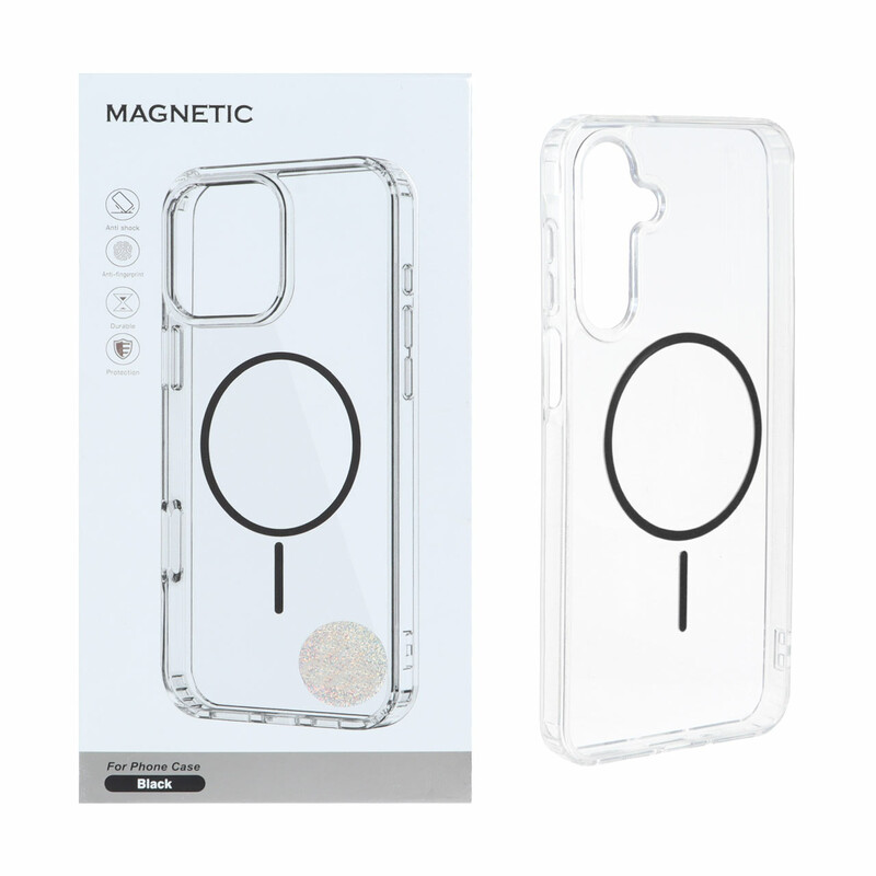 قاب اورجینال Magnetic دور ژله ای MagSafe مدل Samsung Galaxy A16 - مشکی (پک دار)