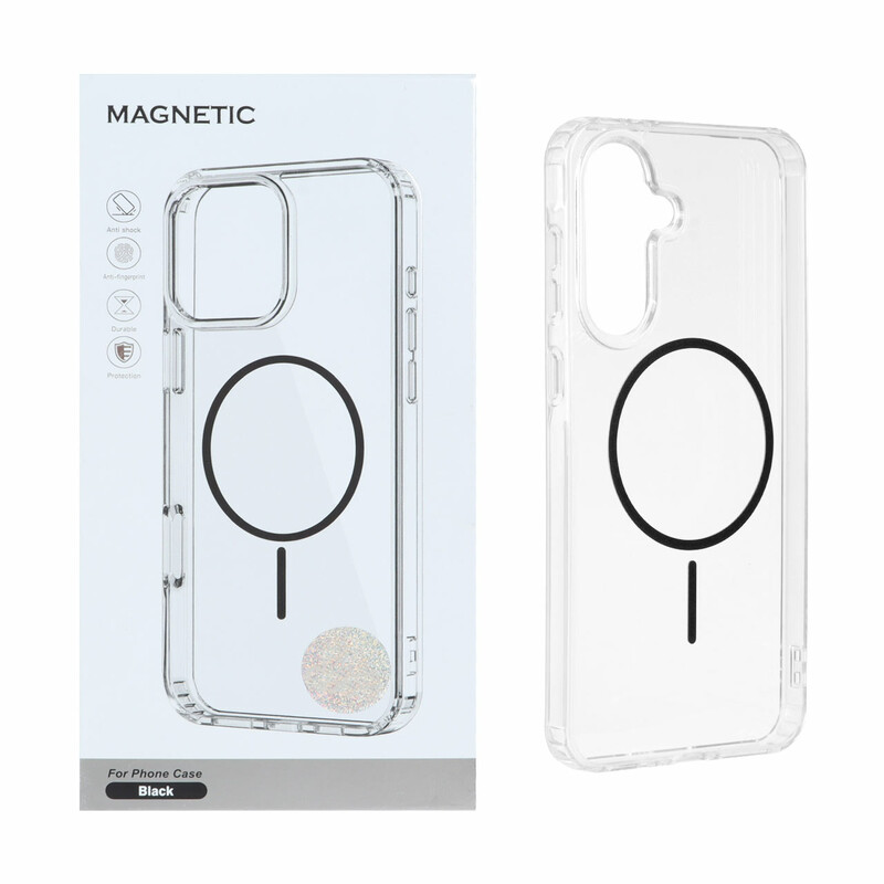 قاب اورجینال Magnetic دور ژله ای MagSafe مدل Samsung Galaxy A56 / A36 - مشکی (پک دار)