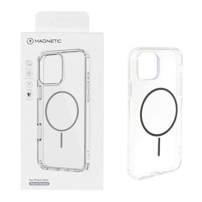 قاب اورجینال Magnetic دور ژله ای MagSafe مدل Apple iPhone 11 Pro - خاکستری (پک دار)
