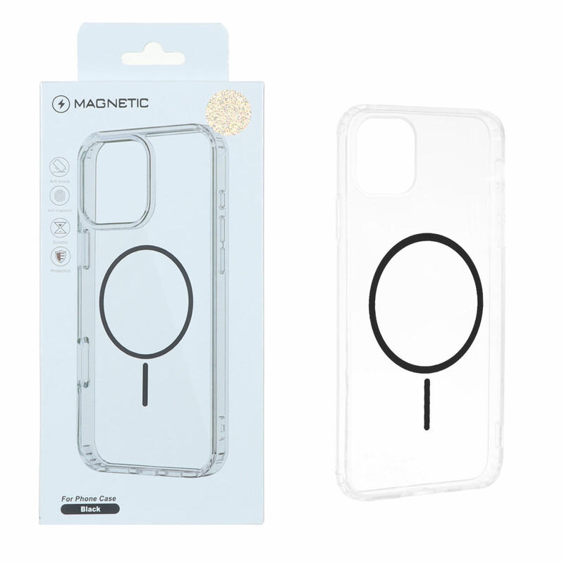 قاب اورجینال Magnetic دور ژله ای MagSafe مدل Apple iPhone 11 Pro Max - مشکی (پک دار)