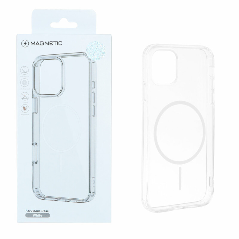 قاب اورجینال Magnetic دور ژله ای MagSafe مدل Apple iPhone 11 - سفید (پک دار)