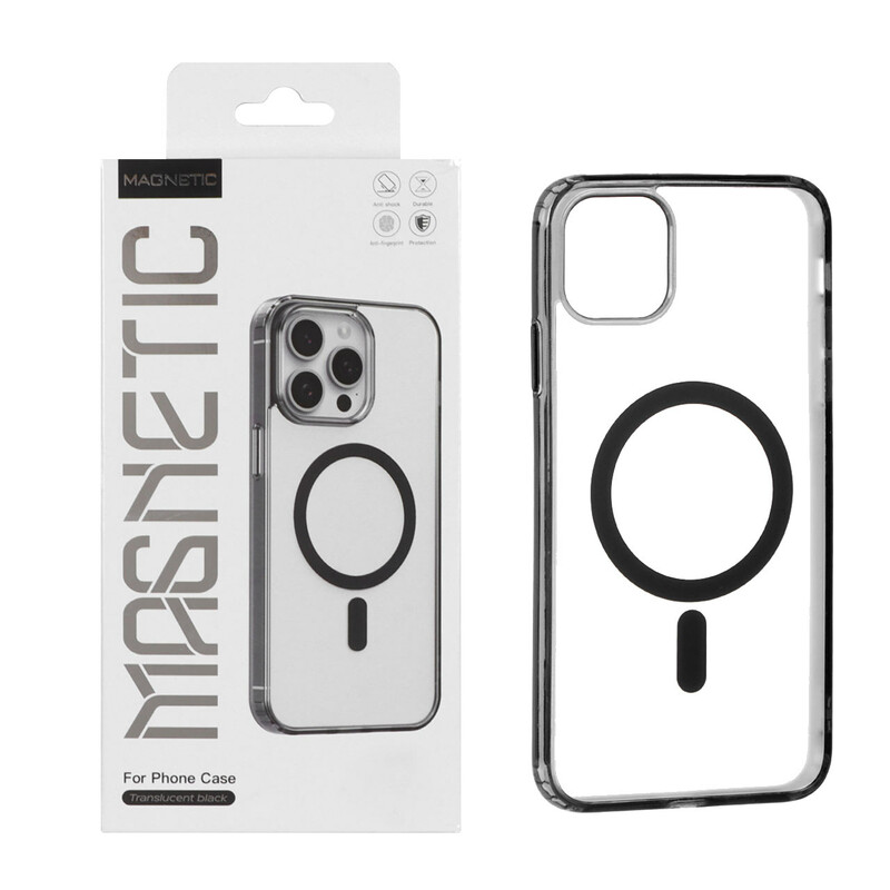 قاب اورجینال Magnetic Magsafe دور ژله ای Apple iPhone 11 Pro Max - مشکی (پک دار)
