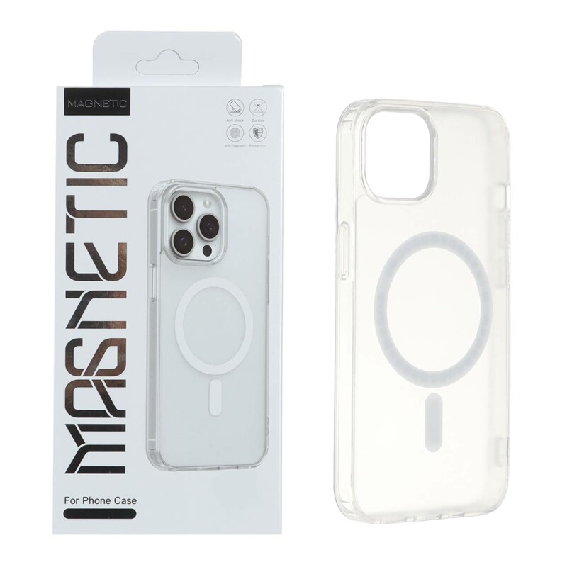 قاب اورجینال Magnetic Magsafe دور ژله ای Apple iPhone 13 / iPhone 14 (پک دار)