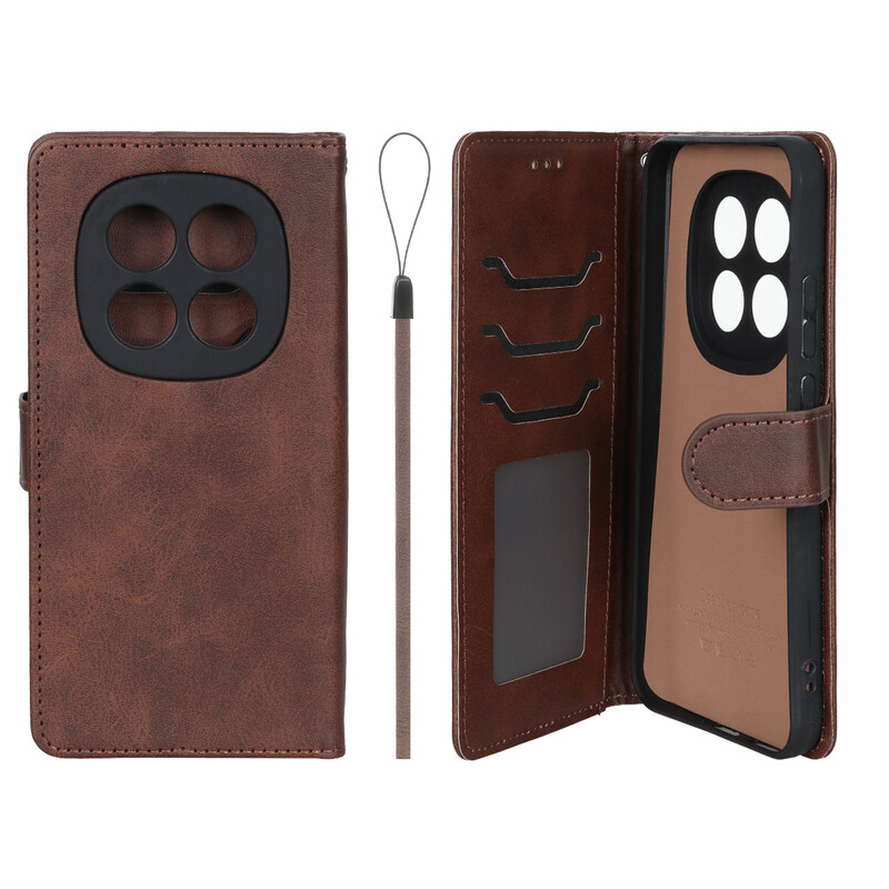 کیف موبایل مگنتی درجه یک داخل خز MNC Plus مدل Xiaomi Redmi Note 15 Pro 5G - قهوه ای