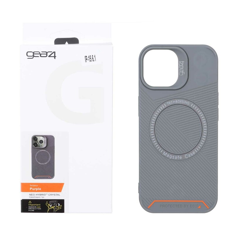 قاب اورجینال Magsafe Gear4 D30 مدل Apple iPhone 15 / iPhone 14 / iPhone 13 - بنفش (پک دار)