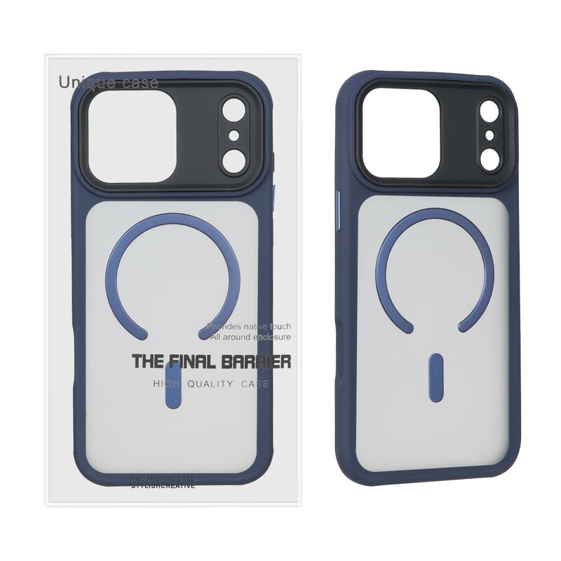 قاب اورجینال Unique Case مات MagSafe مدل Apple iPhone 17 Pro Max - سرمه ای (پک دار)