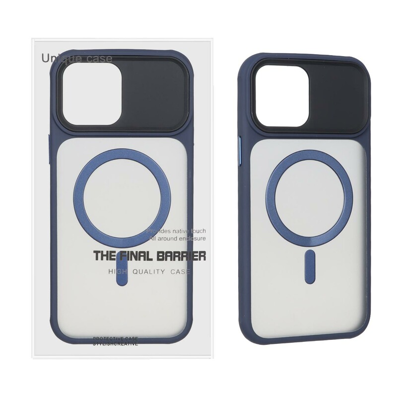 قاب اورجینال Unique Case مات MagSafe مدل Apple iPhone 13 Pro Max - سرمه ای (پک دار)