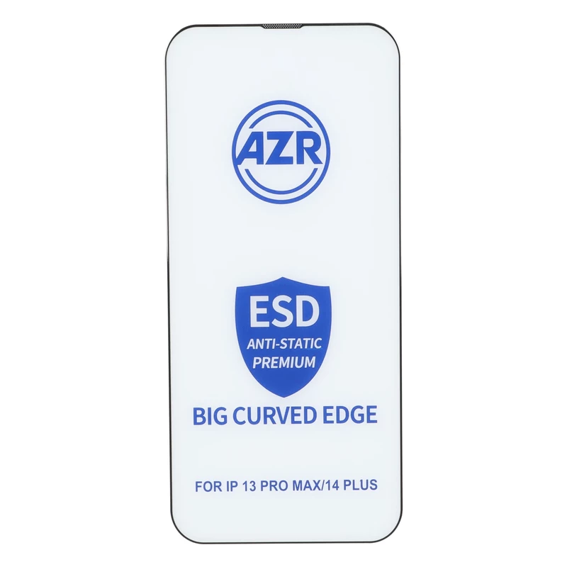 محافظ صفحه نمایش شیشه ای AZR - Big curved ESD Anti Static مدل Apple iPhone 13 Pro Max / iPhone 14 Plus
