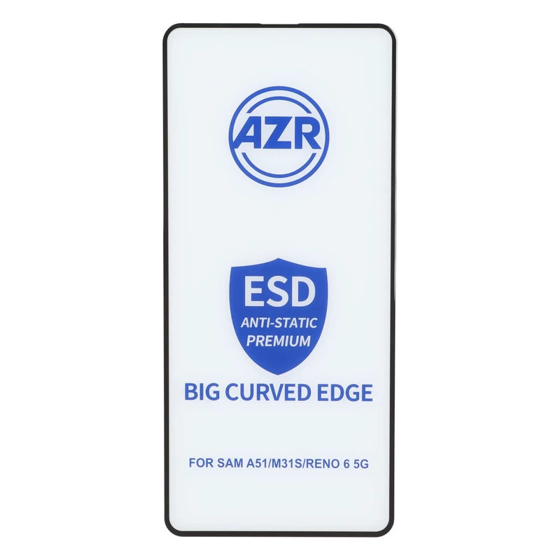 محافظ صفحه نمایش شیشه ای AZR - Big curved ESD Anti Static مدل Samsung Galaxy A51 / A52 / A52S / A53 / M31s / S20 fe