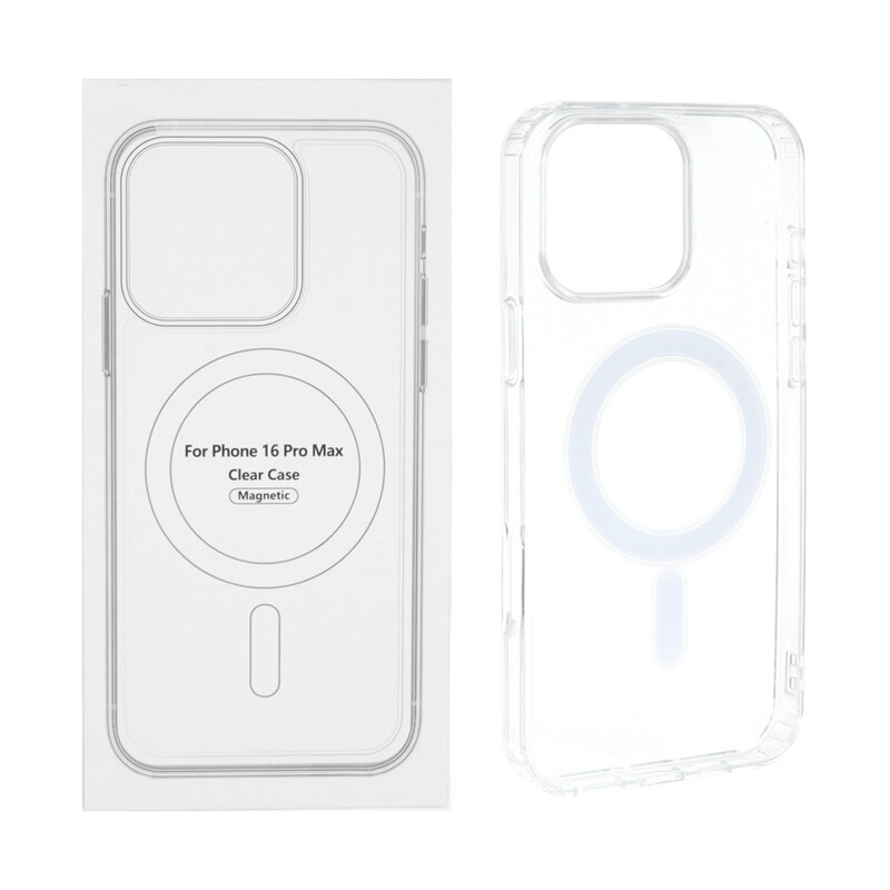 قاب شفاف Apple iPhone 16 Pro Max با قابلیت شارژ MagSafe (پک دار)