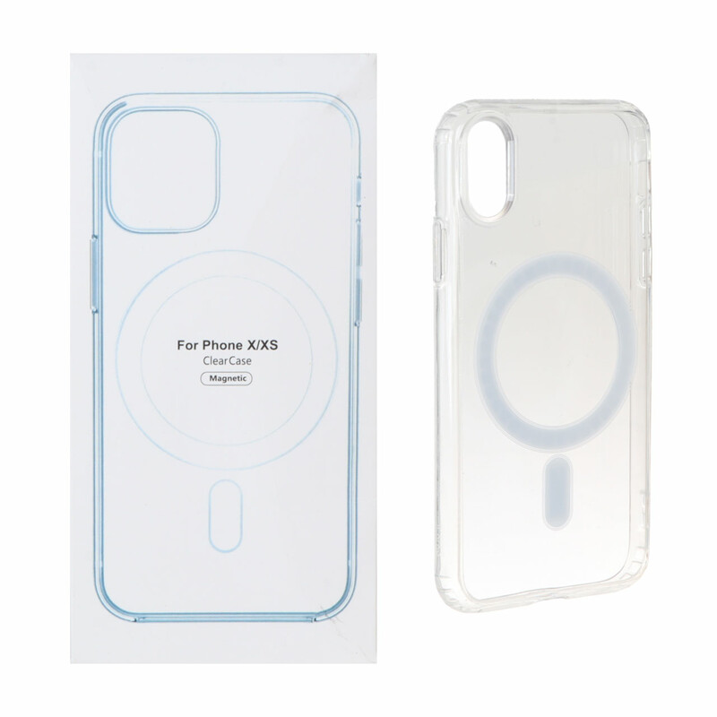 قاب شفاف Apple iPhone X / XS با قابلیت شارژ MagSafe (پک دار)