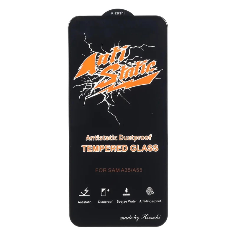 محافظ صفحه نمایش شیشه ای Full Cover Anti Static Kizashi مدل Samsung Galaxy A35 / A55