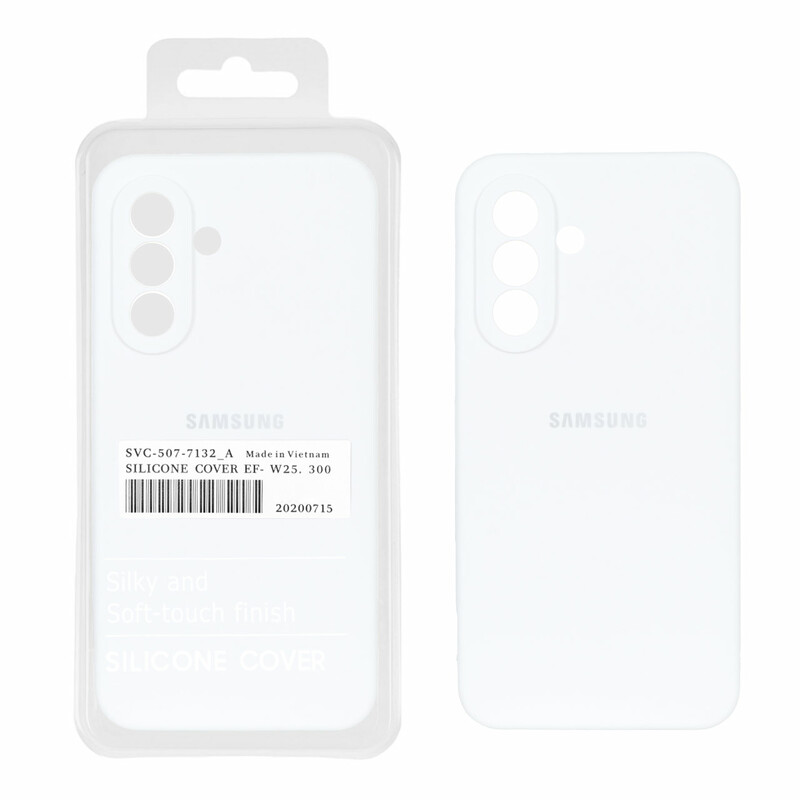 قاب سیلیکونی پاک کنی اورجینال درجه یک Samsung Galaxy A37 - سفید (پک دار)