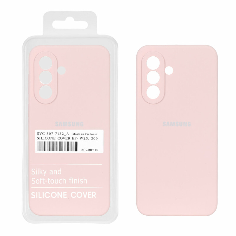 قاب سیلیکونی پاک کنی اورجینال درجه یک Samsung Galaxy A37 - کرم نارنجی (پک دار)