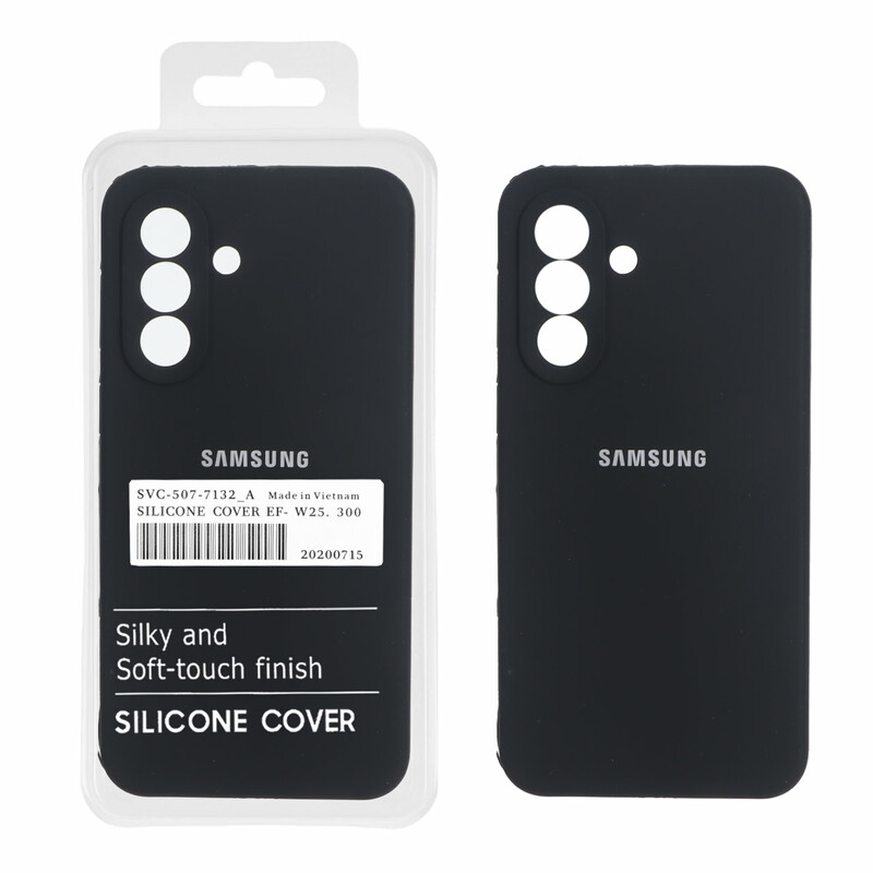 قاب سیلیکونی پاک کنی اورجینال درجه یک Samsung Galaxy A37 - مشکی (پک دار)