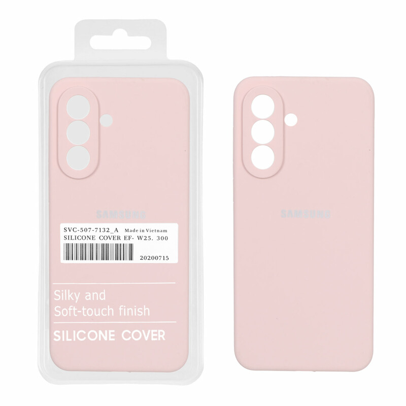 قاب سیلیکونی پاک کنی اورجینال درجه یک Samsung Galaxy A57 - کرم نارنجی (پک دار)