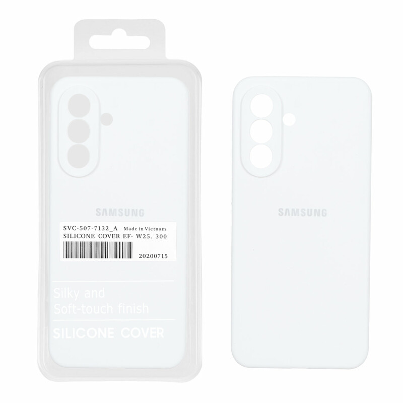 قاب سیلیکونی پاک کنی اورجینال درجه یک Samsung Galaxy A57 - سفید (پک دار)