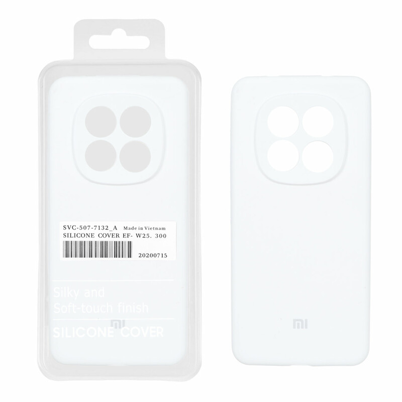 قاب سیلیکونی پاک کنی اورجینال درجه یک Xiaomi Redmi Note 15 Pro 4G - سفید (پک دار)