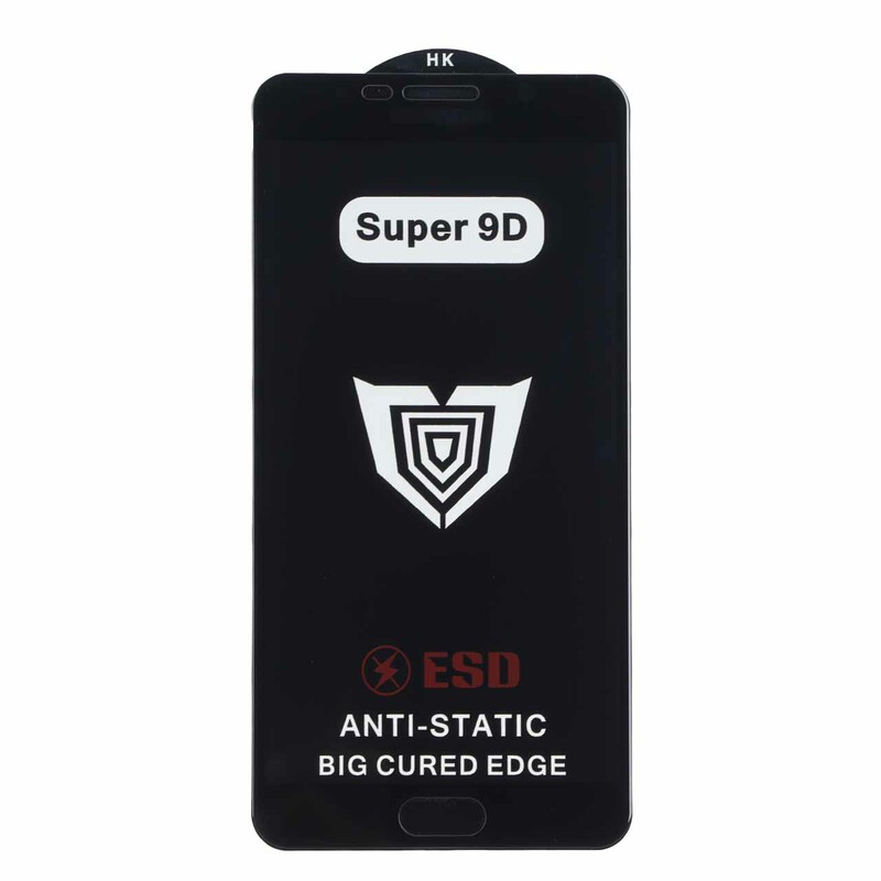 محافظ صفحه نمایش شیشه ای Full Cover ESD Anti Static - Super 9D مدل Samsung Galaxy Note 5 - مشکی