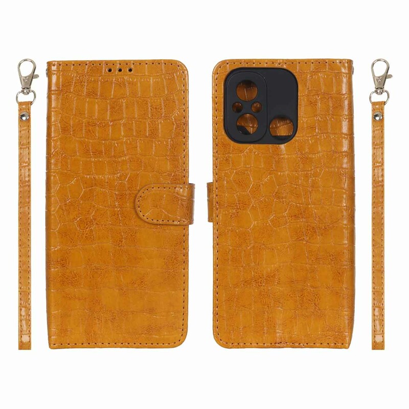 کیف موبایل مگنتی کروکو MNC مدل Xiaomi Redmi 12C / Redmi 11A / Poco C55 - عسلی