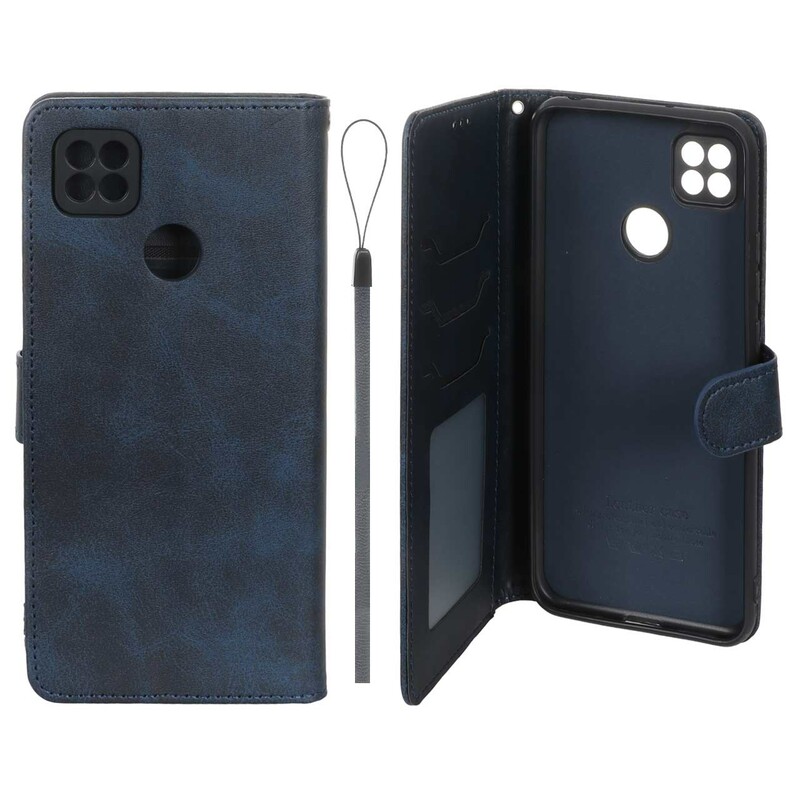 کیف موبایل مگنتی درجه یک داخل خز MNC Plus مدل Xiaomi Redmi 10A / Redmi 9C / Poco C31 - سرمه ای