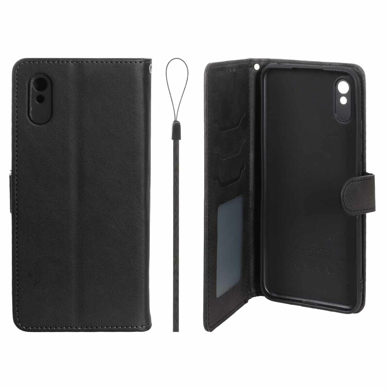 کیف موبایل مگنتی درجه یک داخل خز MNC Plus مدل Xiaomi Redmi 9A / Redmi 9A Sport / Redmi 9AT - مشکی