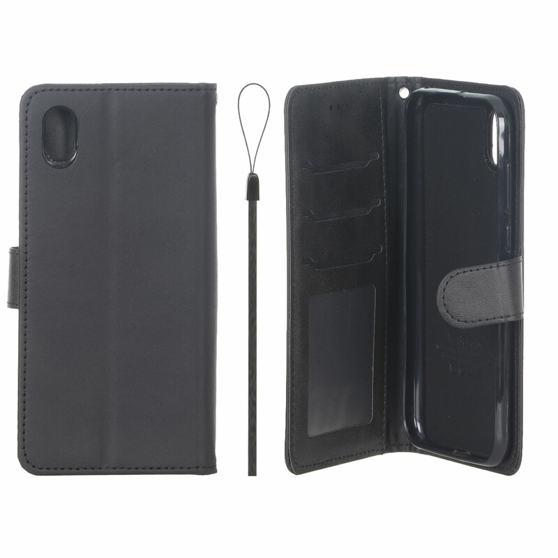 کیف موبایل مگنتی درجه یک داخل خز MNC Plus مدل Huawei Y5 (2019) / Y5 Prime (2019) / Honor 8s - مشکی کد 1