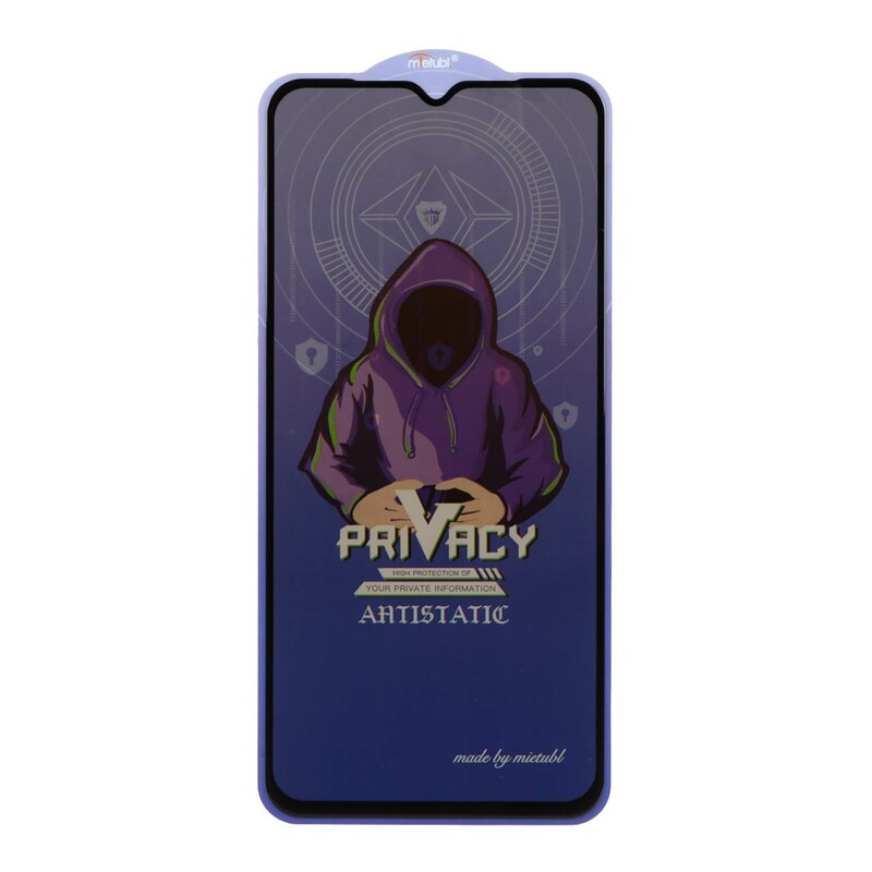 محافظ صفحه نمایش شیشه ای Full Cover Mietubl Anti Static Privacy مدل Samsung Galaxy A12 / A02 / A02S / A03 / A03S / A03 Core / A04 / A04S / A04E / A13 / A23 / A32 5G / M02 / M04 / M12 / M13 / M23 / M33 /F13 / A1 Plus / A2 Plus / M4 / M5 / C30 / C30S