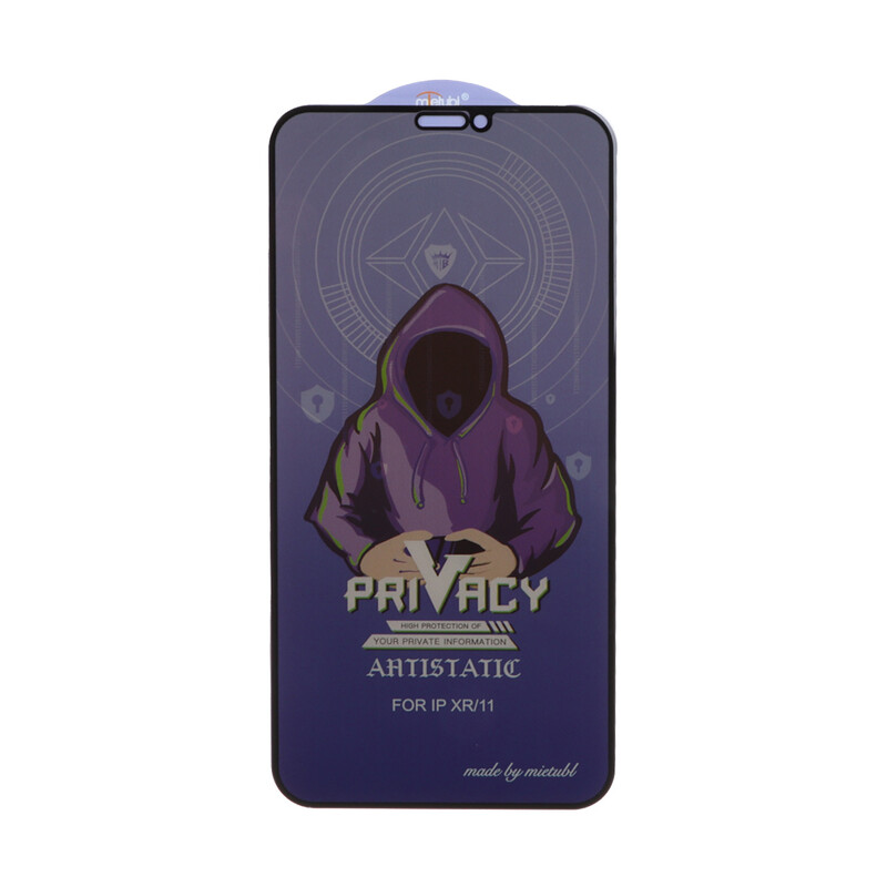محافظ صفحه نمایش شیشه ای Full Cover Mietubl Anti Static Privacy مدل Apple iPhone 11 / iPhone XR