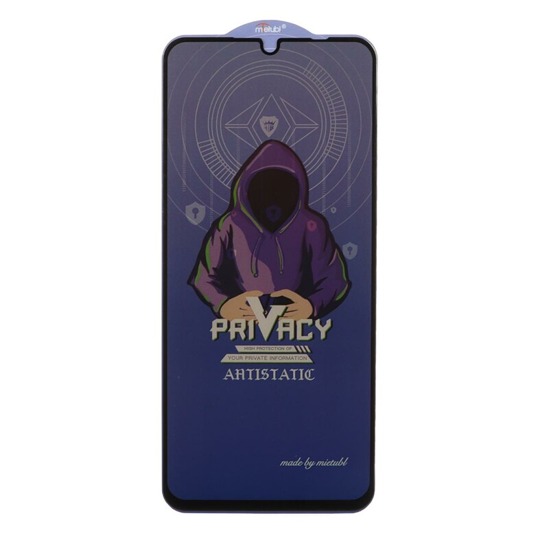 محافظ صفحه نمایش شیشه ای Full Cover Mietubl Anti Static Privacy مدل Samsung Galaxy A07 / A06 / A05 / Xiaomi Redmi 13C / Poco C65 / Poco M6 5G / Honor X7 / X7A / Realme C51 / Realme C53