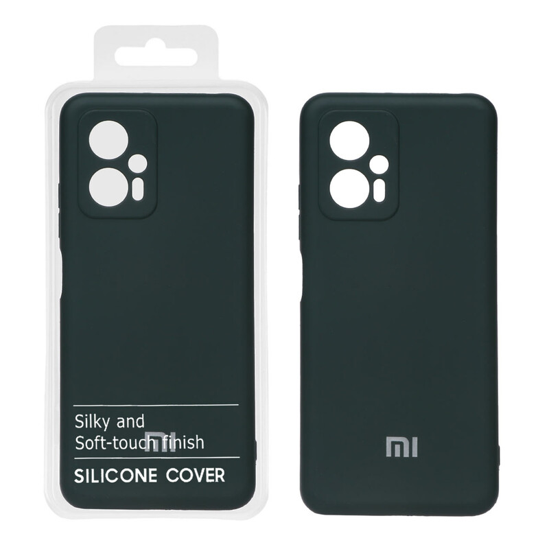 قاب نیو سیلیکون محافظ لنزدار RFF مدل Xiaomi Poco X4 GT / Redmi Note 11T Pro 5G / Redmi Note 11T Pro Plus - سبز تیره (پک دار)