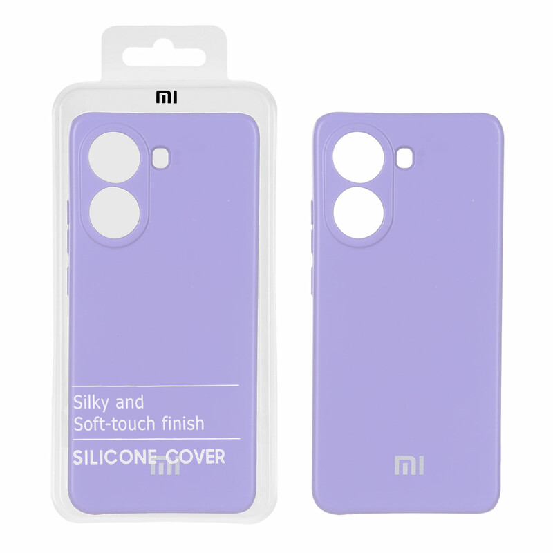 قاب نیو سیلیکون محافظ لنزدار RFF مدل Xiaomi Poco X7 Pro - یاسی (پک دار)