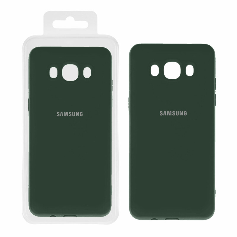 قاب نیو سیلیکون محافظ لنزدار RFF مدل Samsung J5 2016 / J510 - سبز (پک دار)